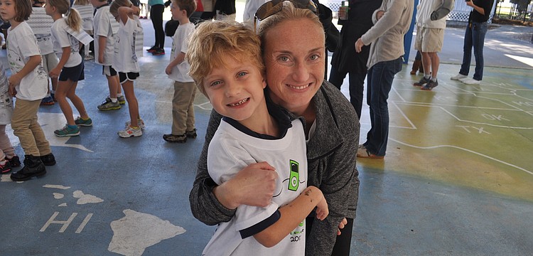 Jen Hutchens and her son, Jack.