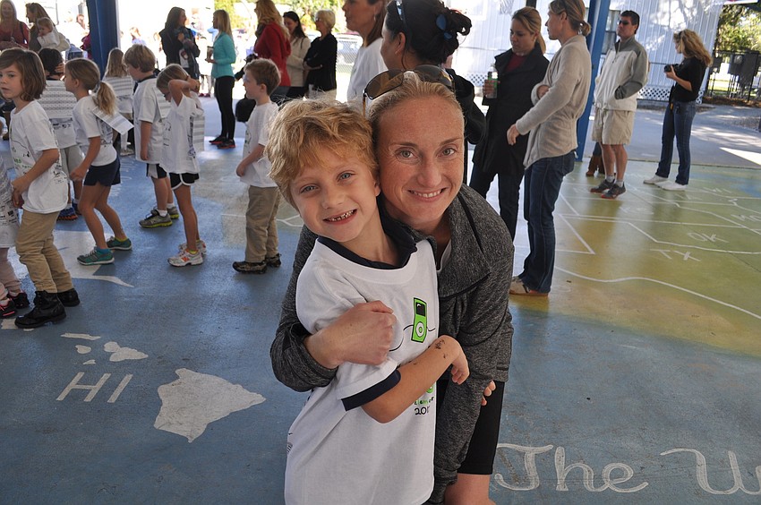 Jen Hutchens and her son, Jack.