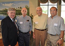 President Murray Blueglass, guest speaker Professor Herbert Waltzer, Alan Bandler and Howard Silver