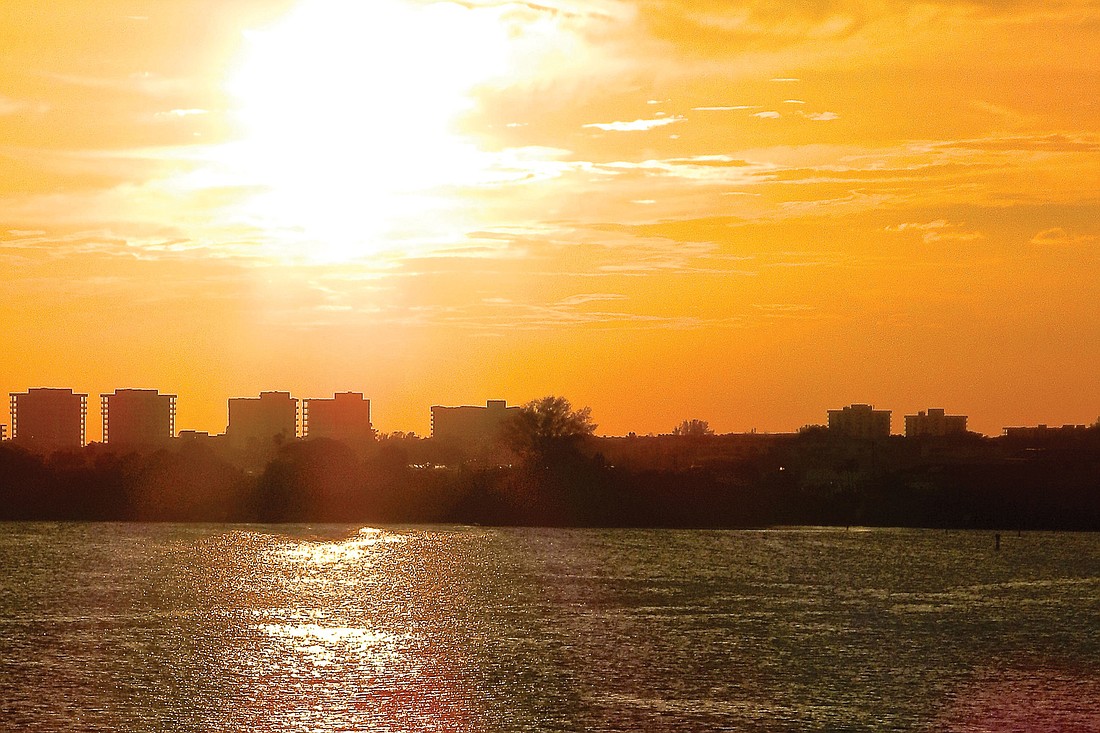 Reginald Birks submitted this sunset photo, taken overlooking Longboat Key.