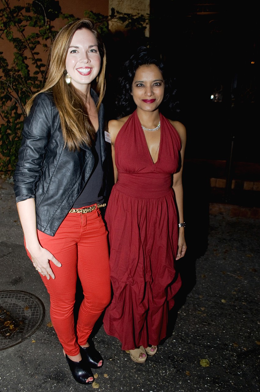 Regional Director of the American Heart Association Whitney Carney and Heart Specialist of Sarasota Dr. Chippy Nalluri.