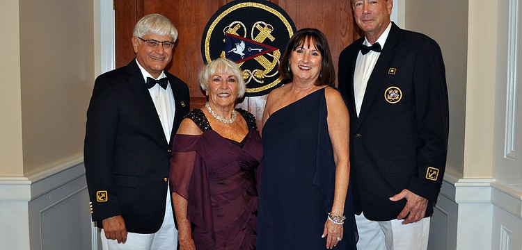 Vice Commodore Dave and Marilyn Powell with Jan and Rear Commodore Lee Peakes