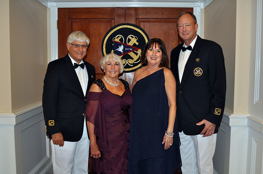 Vice Commodore Dave and Marilyn Powell with Jan and Rear Commodore Lee Peakes