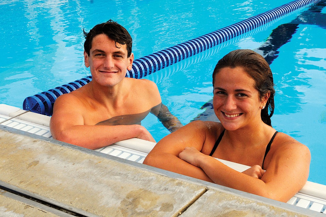 Alex and Taylor Katz have been swimming on the same team for eight years. The two Riverview High siblings swam in their final high school swim meet together Nov. 9.