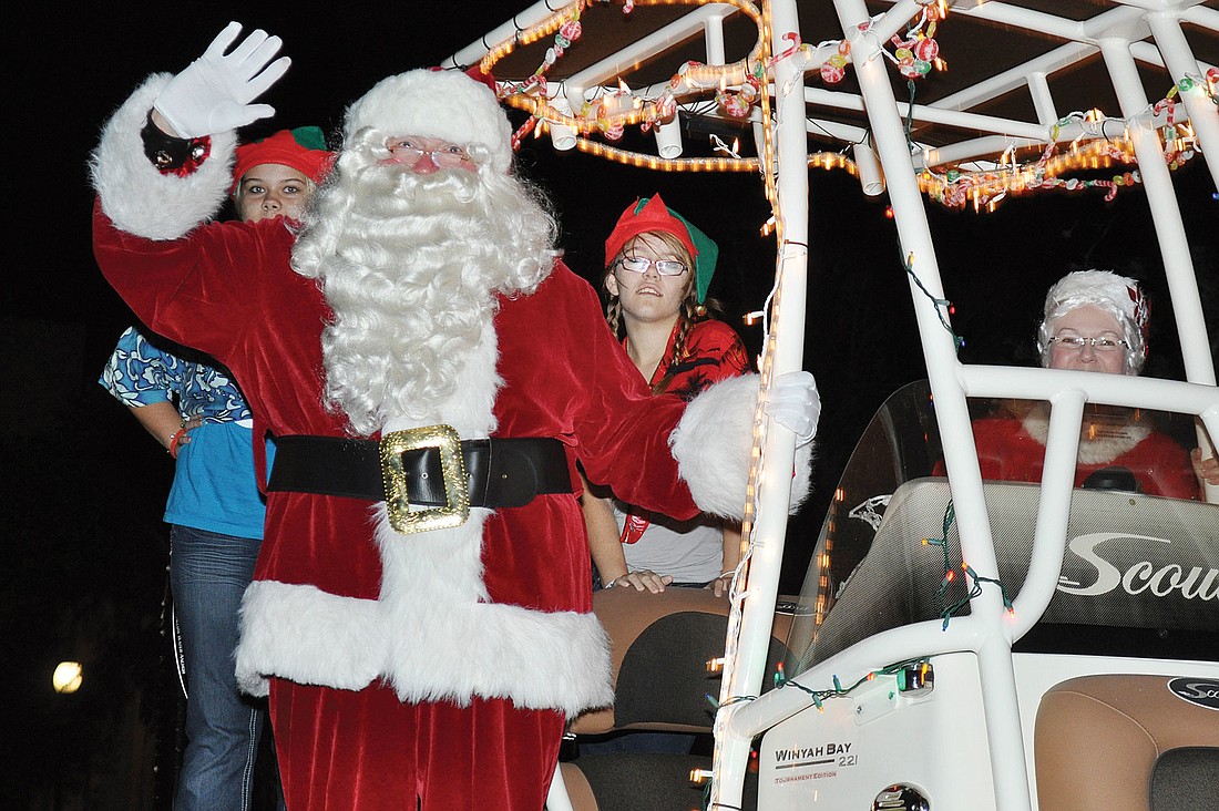 Santa Claus made an appearance at last year's parade. File photo.