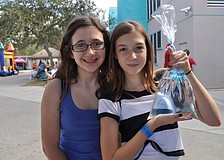 Marisa Kaufman visited booths with Katie Minton.