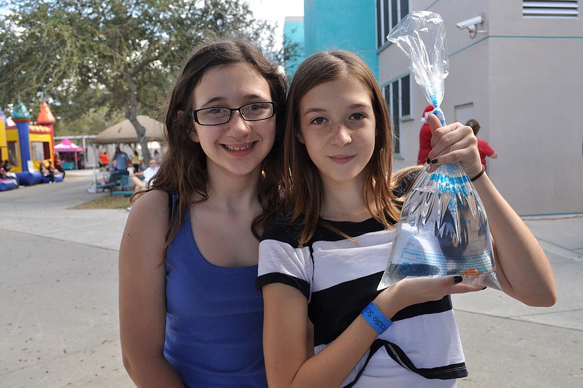 Marisa Kaufman visited booths with Katie Minton.