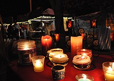 The candle shop was just one of many in the town of Bethlehem.