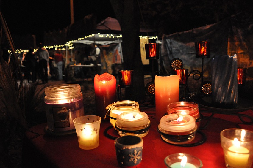 The candle shop was just one of many in the town of Bethlehem.