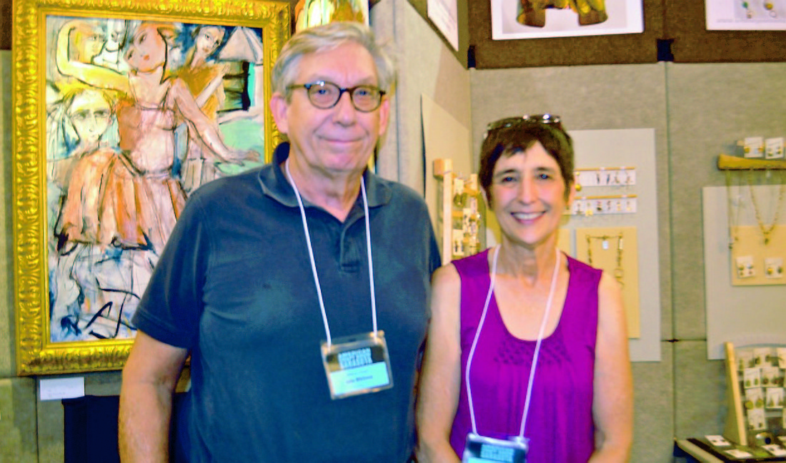 Sarasota artists John and Linda Whitney at the Sarasota Craft Show