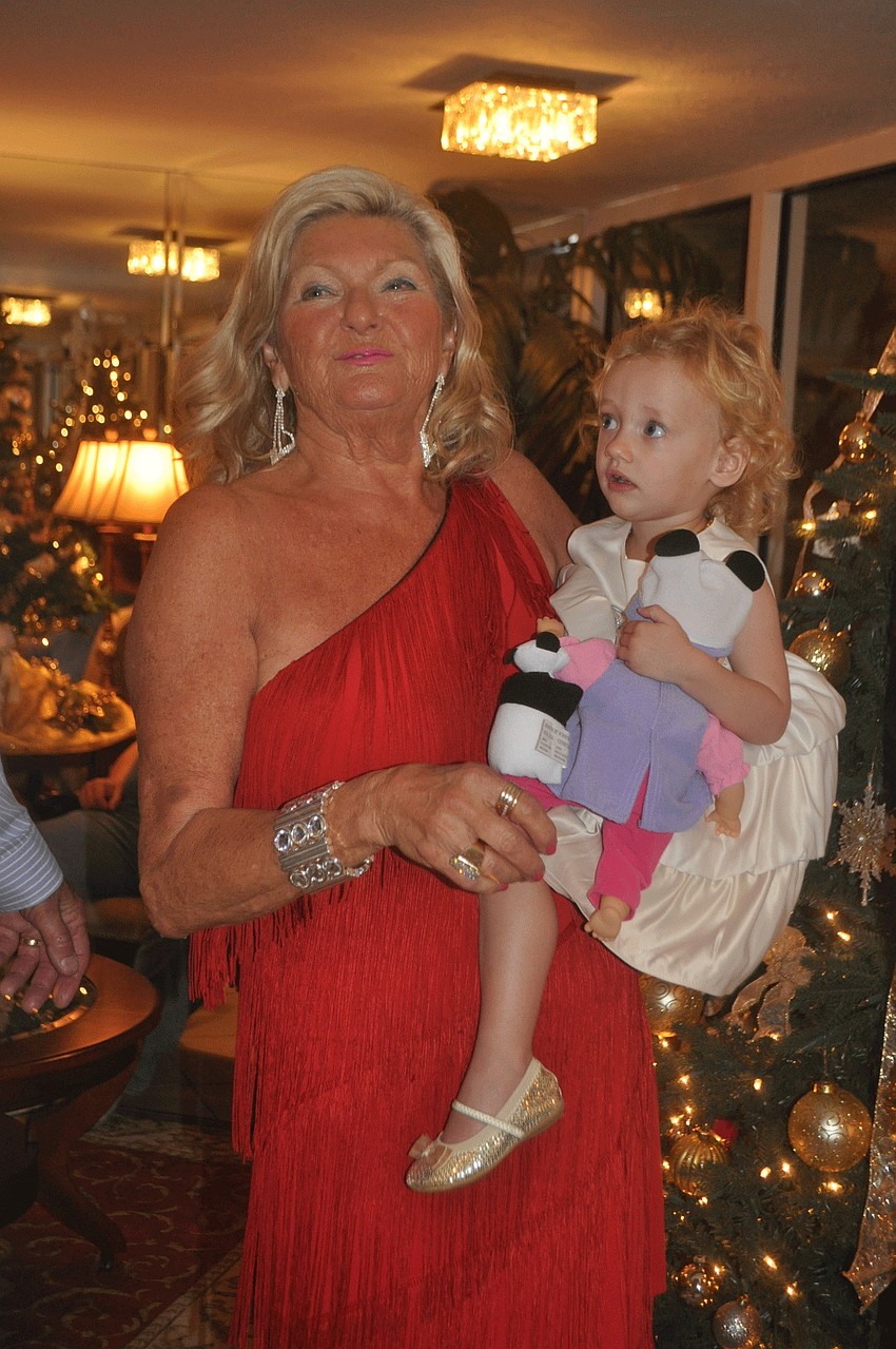 Hostess Heidi Lagro with her granddaughter, Alia Rupp