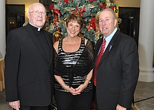 Monsignor Vincent Bartley, Linda Piro and George Haviland