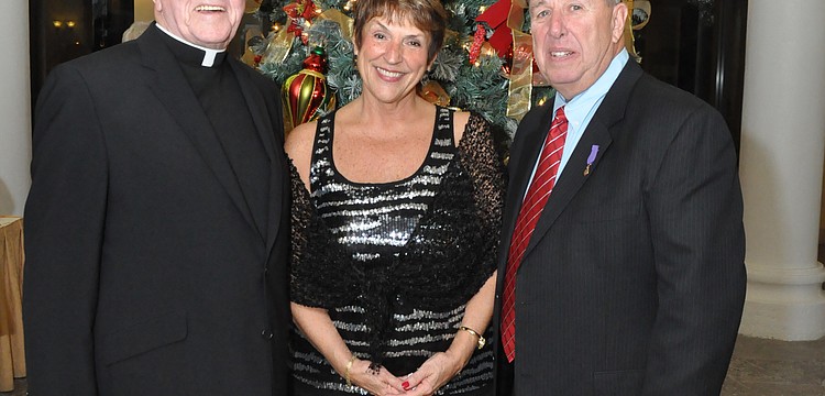 Monsignor Vincent Bartley, Linda Piro and George Haviland
