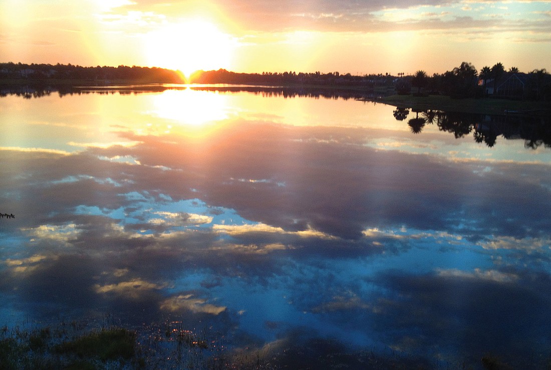 Maggie Bechtold submitted this sunrise photo, taken over Lake Uihlein in Lakewood Ranch.