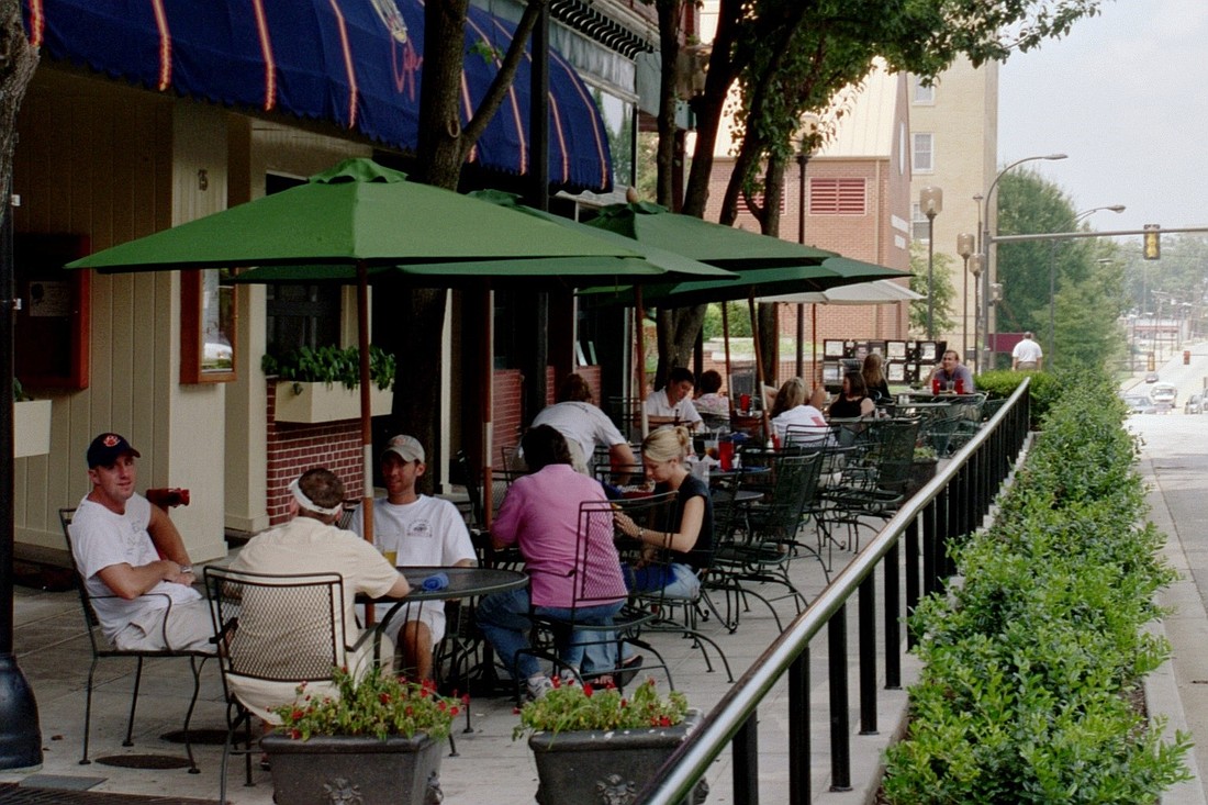 In Greenville, Norman Gollub led an effort to move a loading zone and widen the sidewalk enabled restaurants to expand.