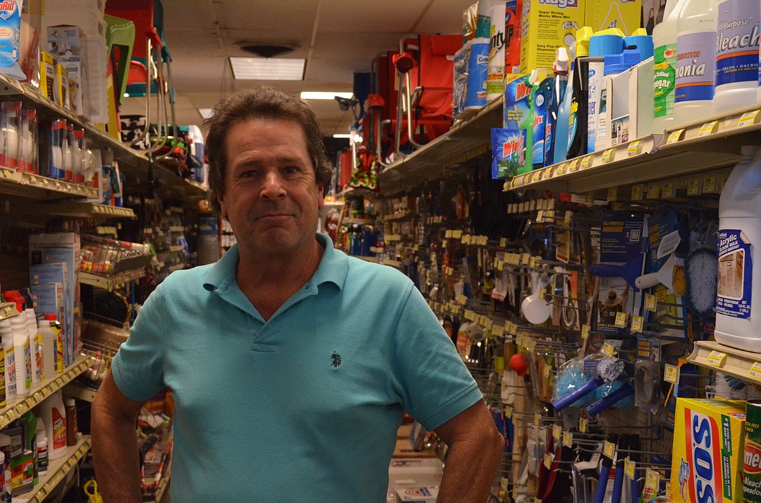 Current Siesta Key Hardware owner Jim Hillier has implemented new technology to keep the storeÃ¢â‚¬â„¢s stock up to date.
