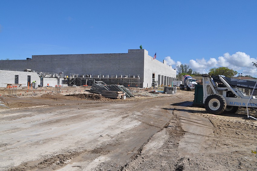 Constructions teams worked on the foundation of the new Longboat Key Publix in July. The grocery store opened Dec. 13 on Bay Isles Road.