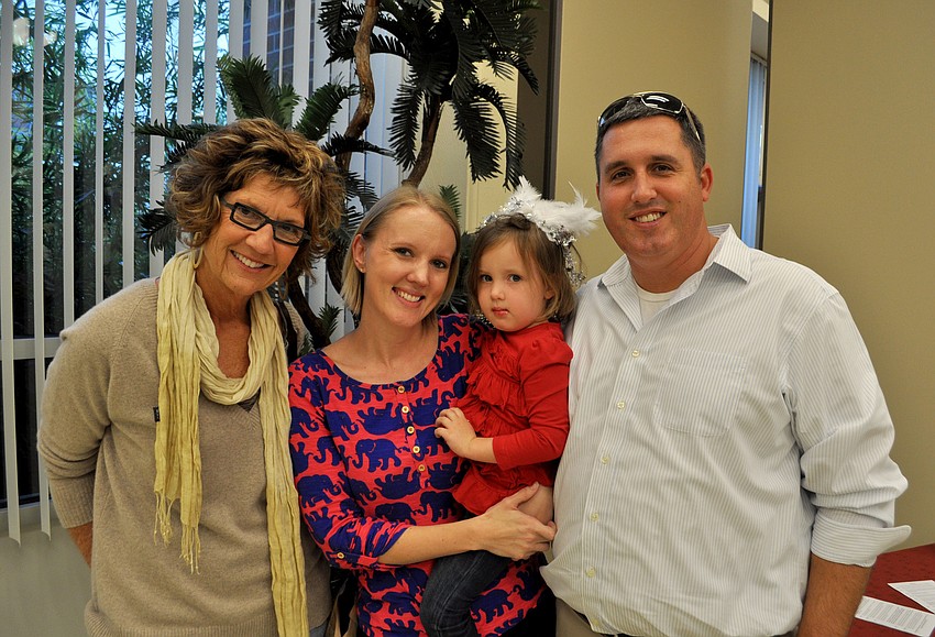 Barbara Banks with Jessica and Nathan Hays and their daughter, Addison.