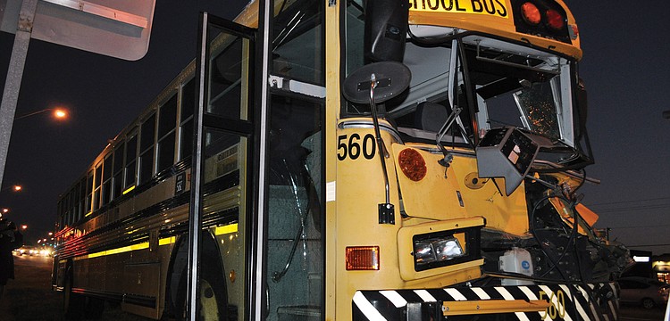 The 26 students riding Manatee County School District Bus 560 all escaped a Jan. 5 crash with only minor injuries. Counselors were available at Braden River Middle Jan. 9 to meet with students. Published Jan. 12, 2012.