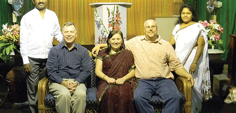 Members of the Rotary Club of East Manatee partnered with a Rotary Club in Bangalore, India, for a project to install a water well.  Published Feb. 7, 2012.