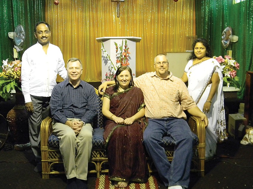 Members of the Rotary Club of East Manatee partnered with a Rotary Club in Bangalore, India, for a project to install a water well.  Published Feb. 7, 2012.