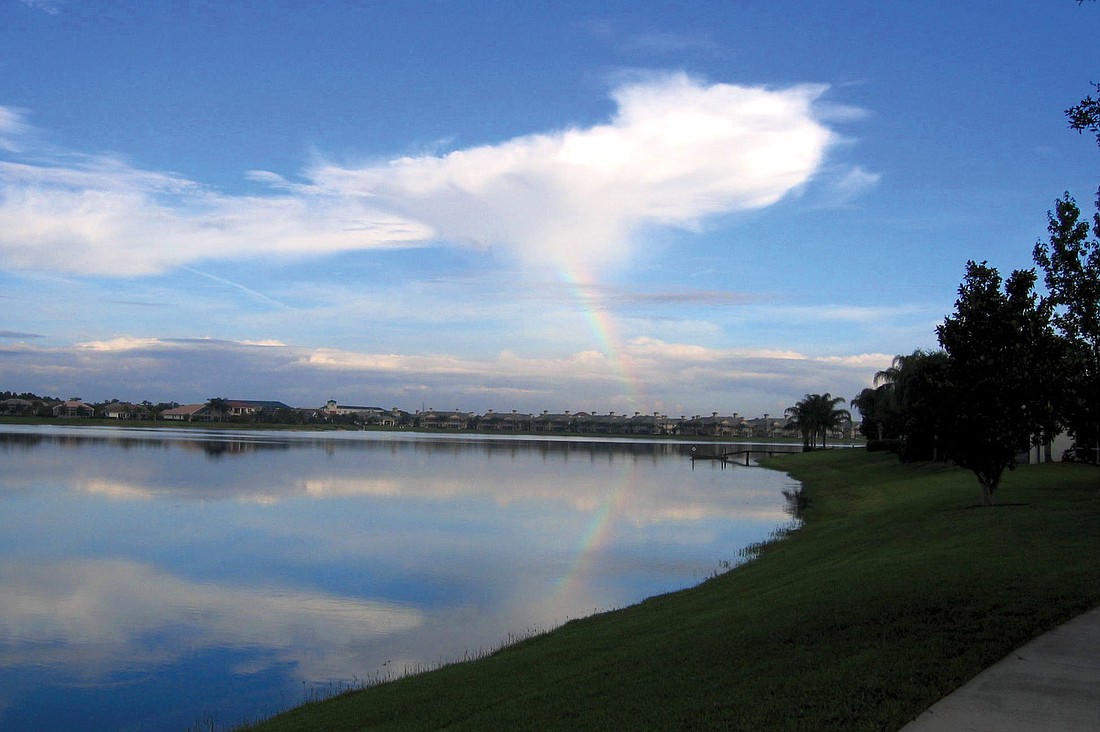 Barry Marder submitted this rainbow photo, taken over Lake Uihlein in Lakewood Ranch.