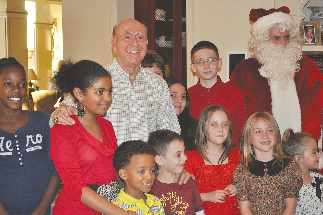 Dick Vitale hosted 12 members of the Boys & Girls Clubs of Sarasota County in his home.