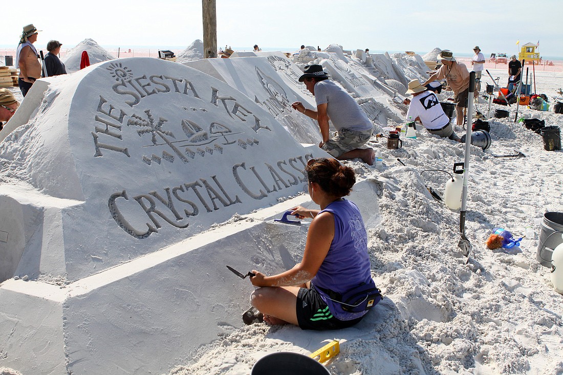 Earlier this year, organizers of the SandSculpting Championship said it would be held the same weekend as the Crystal Classic.