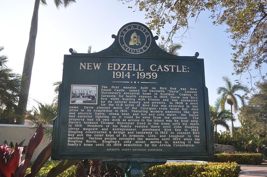 Bird Key received historical designation 99 years after the erection of the key's first mansion.