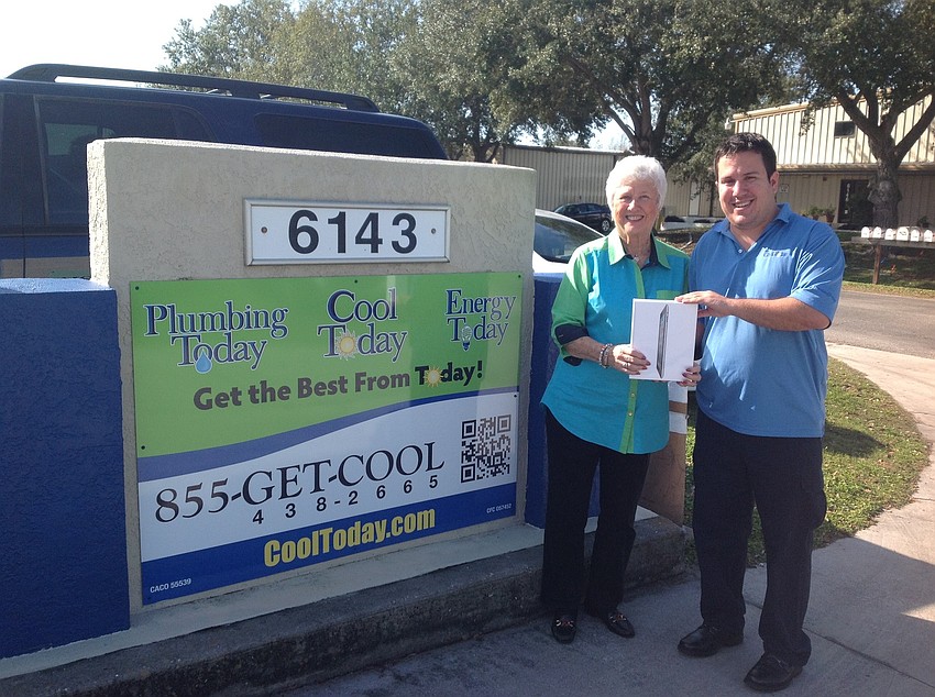 Maggie Bechtold, with her shiny new iPad 2