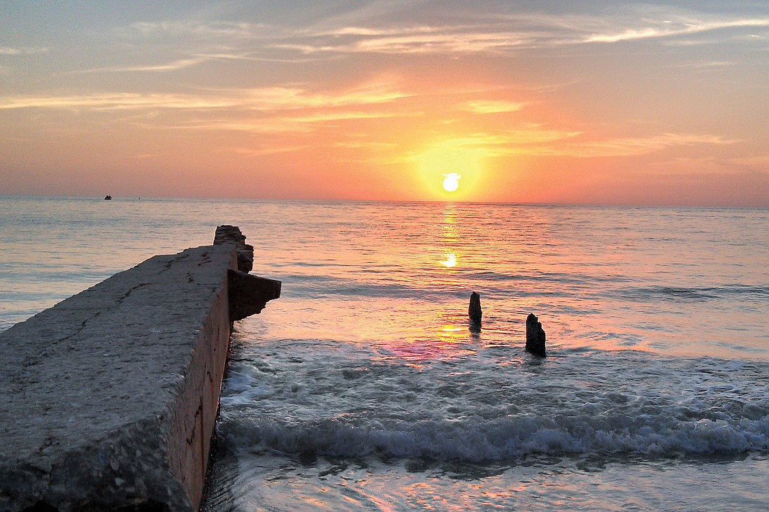 Katherine Devlin submitted this sunset photo, taken New Year's Eve on Siesta Key Beach.