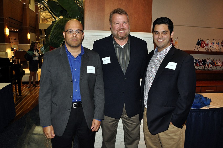 Panelists Johnny Jackson, Jamie Miller and Andres Malave