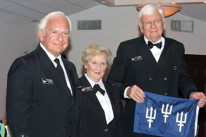 Past Commander Leon Warshaw, Immediate Past Commander Susan Lomastro and Bill Andersen. Courtesy photos.