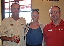 Darrell Turner of Turner Tree and Landscape, Gabriele Vest of Grapevine Communications and Brenner Cavalcante of C1 Bank
