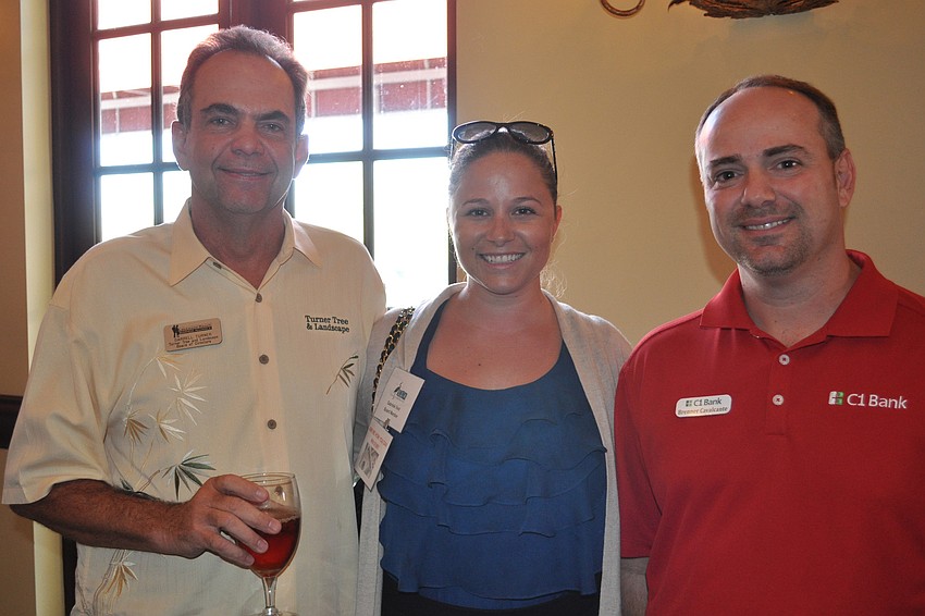 Darrell Turner of Turner Tree and Landscape, Gabriele Vest of Grapevine Communications and Brenner Cavalcante of C1 Bank