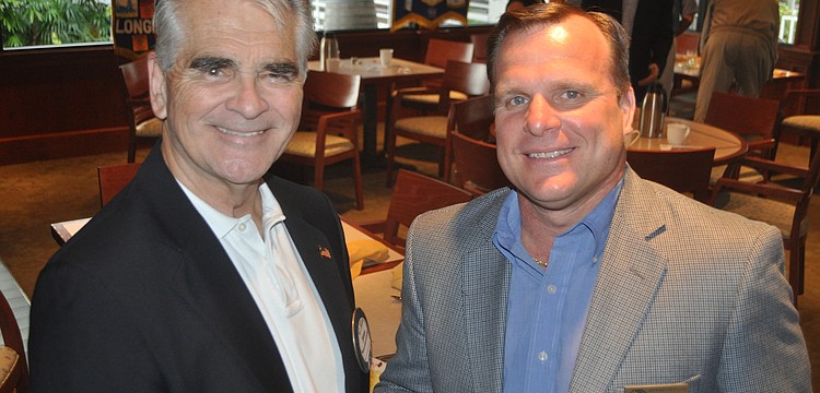 Kiwanis President Jim Burmeister and Bill Sadlo, CEO of Boys & Girls Clubs of Sarasota County
