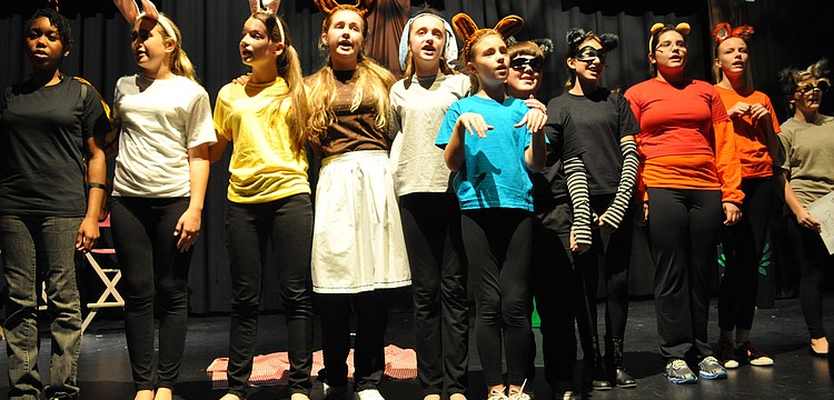 Forest animals join in song.