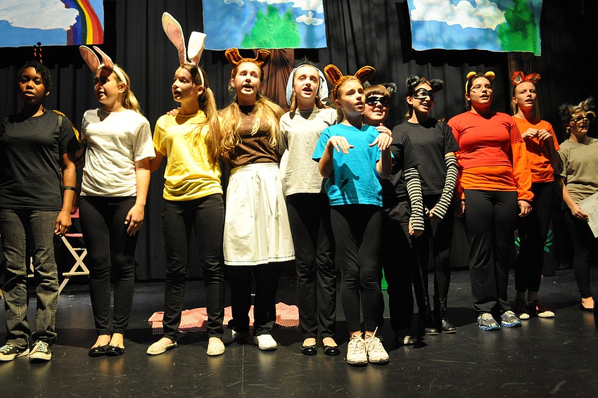 Forest animals join in song.