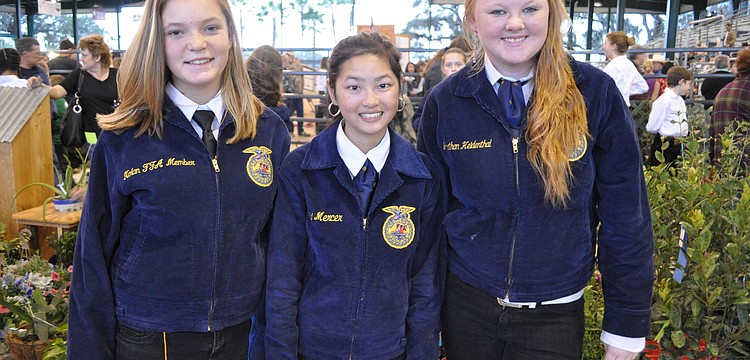 Sherlyn Best, Haley Mercer and Sandra Maddox represented Nolan Middle Schools FFA chapter.