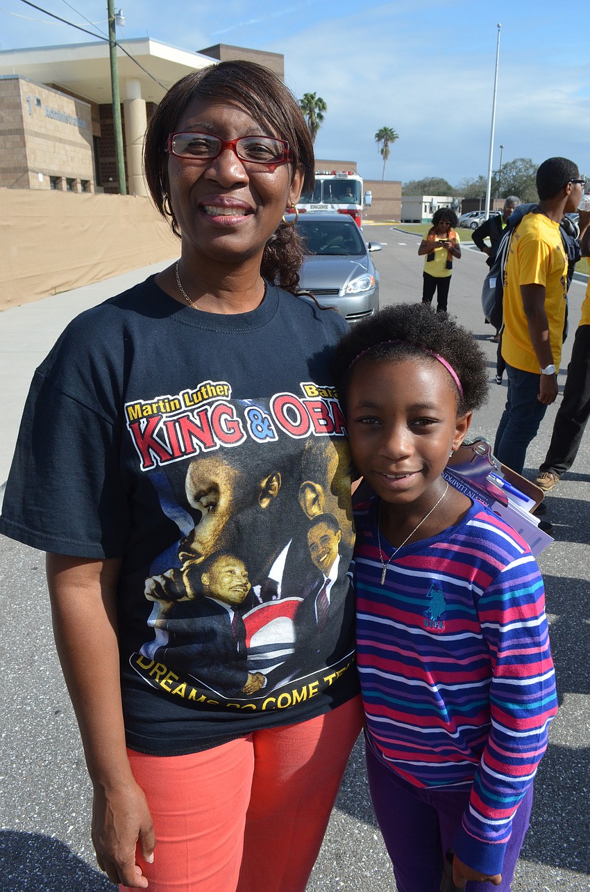 Leslie Harrell with her granddaughter Jordyn Simon