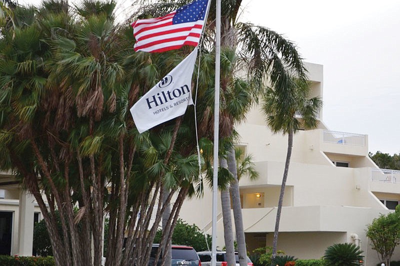 The Hilton signage and flag in front of the Longboat Key Hilton Beachfront Resort could disappear if a renovation project doesnÃ¢â‚¬â„¢t get under way by June 1.