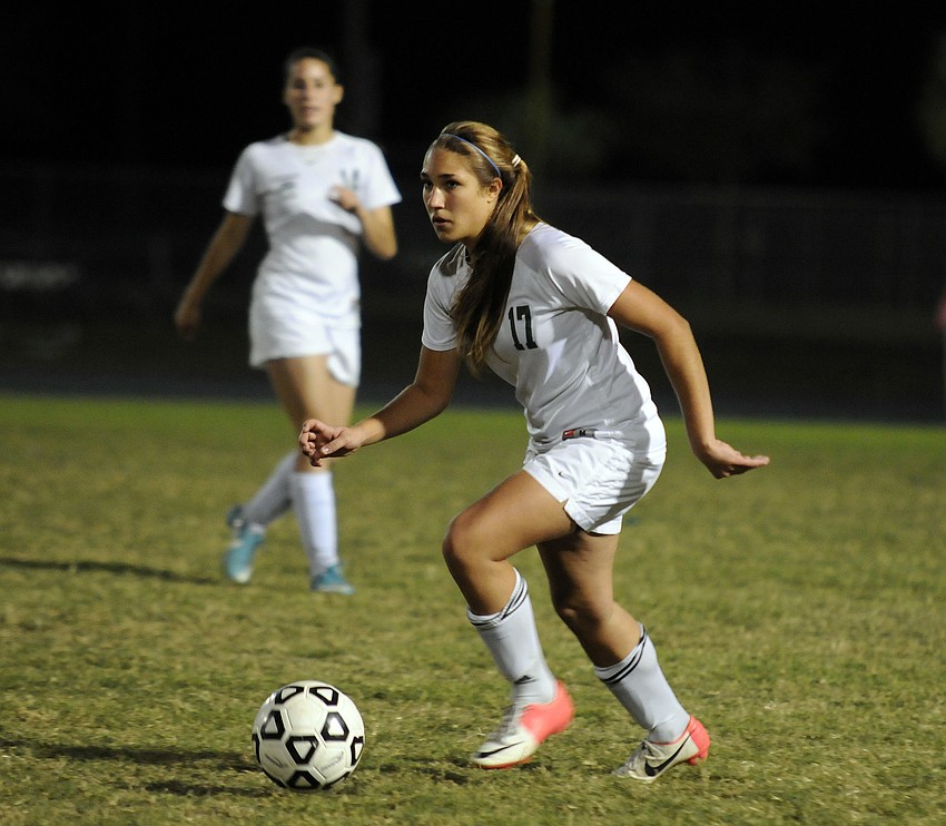 Hannah Miller and the rest of Lakewood Ranchâ€™s defense held Ida Baker scoreless in the second half.