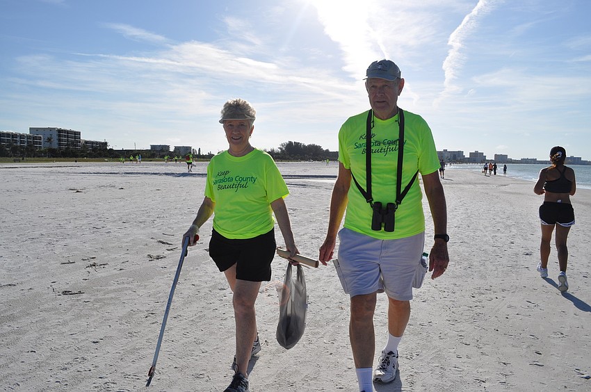 Sandy and Jerry Ulrikson continue north after spotting what they believe was a rare shorebird called a Shearwater.