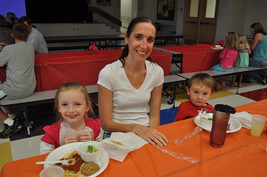 Kathleen Yanevich with her children, Audrey and Anthony