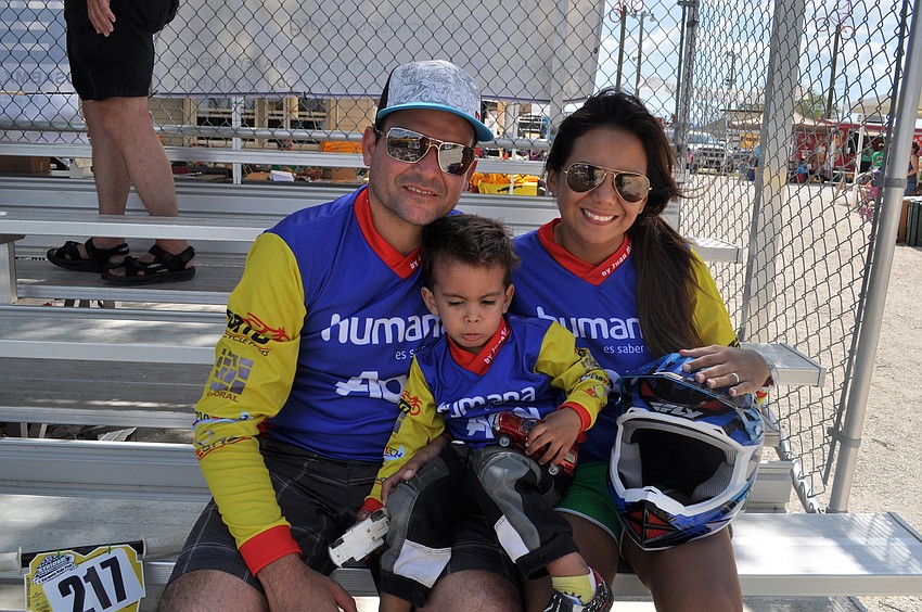 Patricio and Lidy Rodriguez traveled from Ecuador with their 2-year-old son, Sergio.