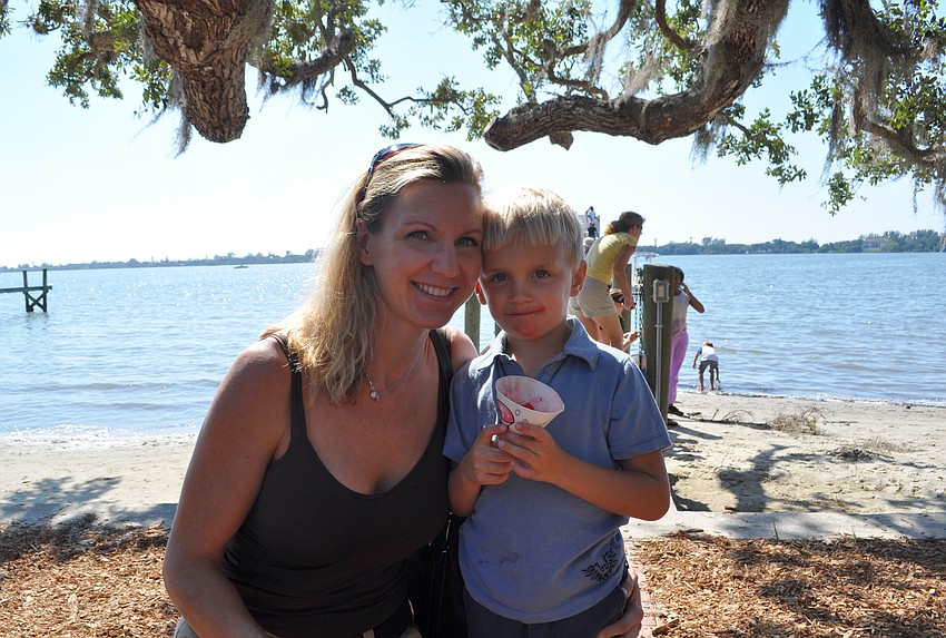 Meg Kinsella and her son, Lucas