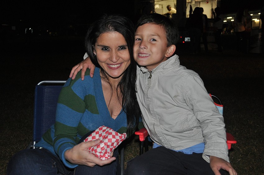 Yolanda Hughes with her son Mark, a first grade student of Ms. James