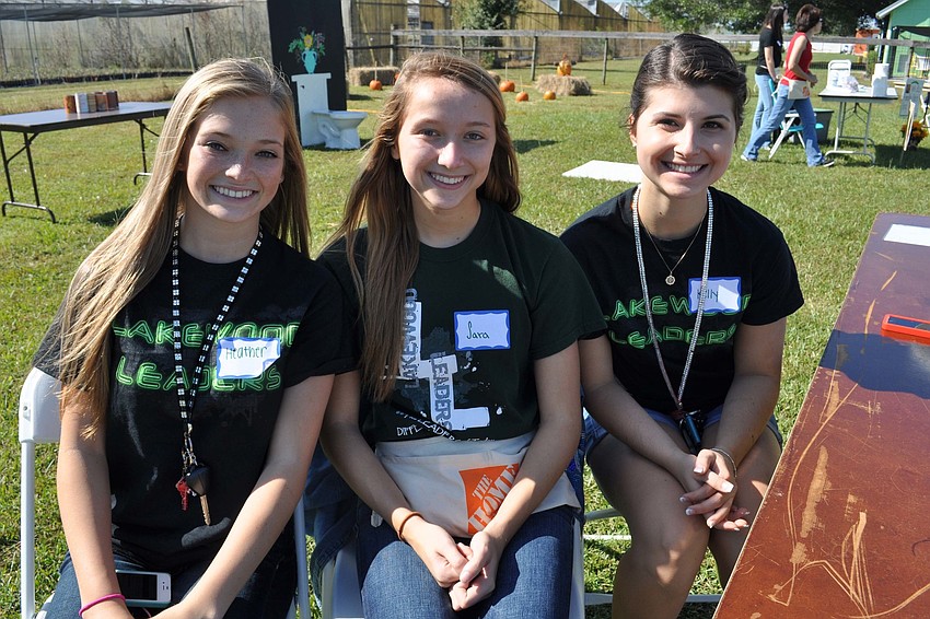Lakewood Ranch High Schoolâ€™s Heather Reynolds, Sara Vaught and Kelly Miller manned a miniature golf game.