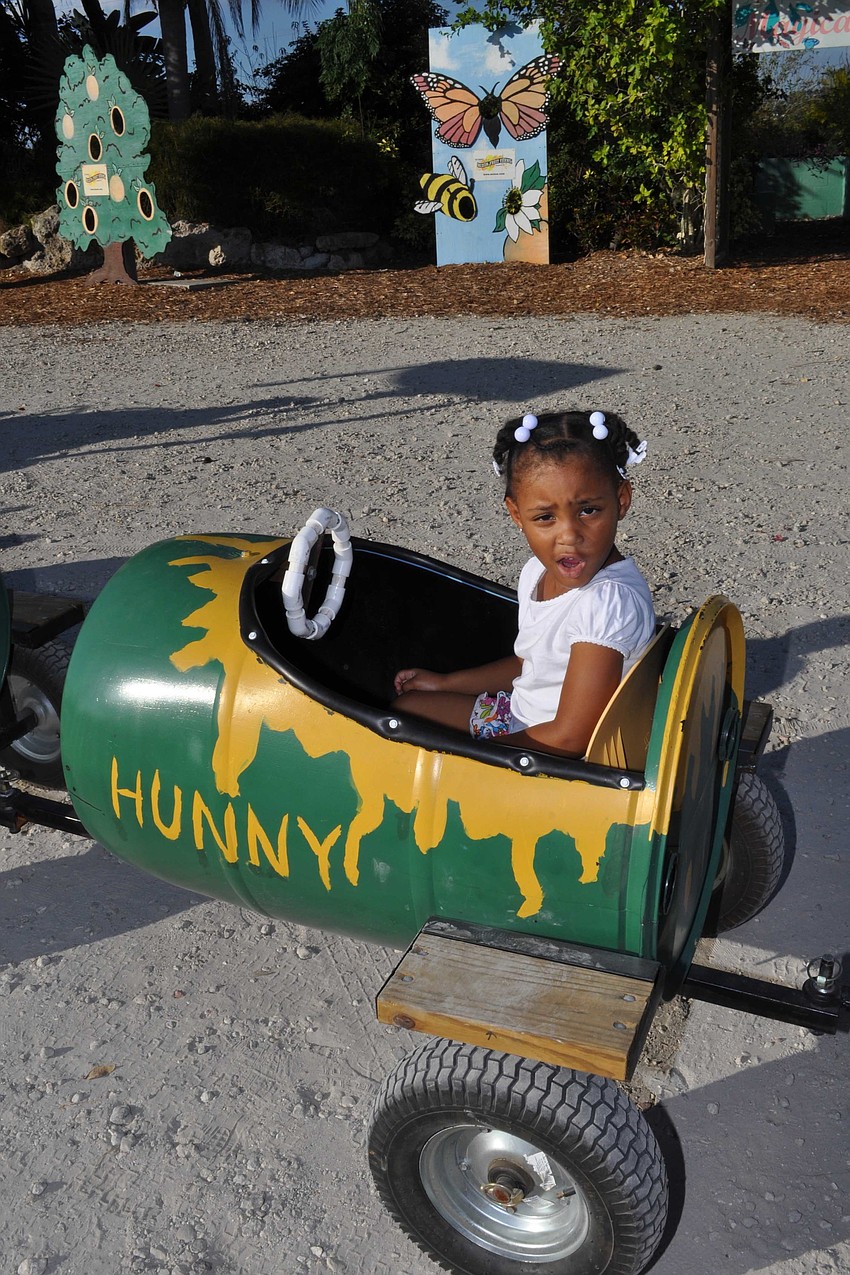 Ariona McClendon enjoyed a ride.