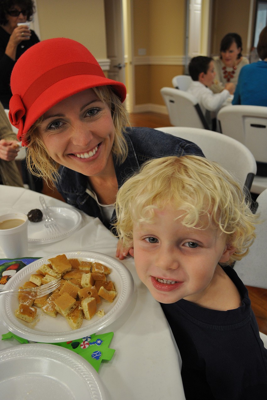 Lexi Parks brought her son, Maddox.